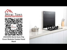 Muatkan dan mainkan video dalam penonton Galeri, UNICORN World Auto-Flip Cover Modular Cooker Hood White
