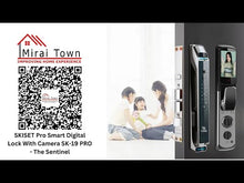 在图库查看器中加载和播放视频，SKISET Pro Smart Digital Lock With Camera SK-19 PRO - The Sentinel
