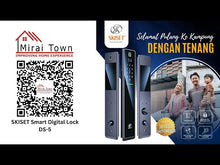 在图库查看器中加载和播放视频，SKISET Smart Digital Lock DS-5
