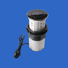 将图片加载到图库查看器，Smart Pop-Up Desk Socket – Waterproof 16A EU Outlet with Electric Lift
