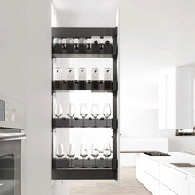 Load image into Gallery viewer, MIRAI 4 Tier Side Mounted Tall Aluminium Larder With Soft Closing
