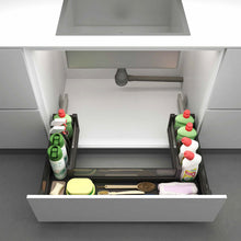Muatkan imej ke dalam penonton Galeri, MIRAI U-Shape Under Sink Cleaning Supplies Aluminium Basket With Soft Closing (Attach With Door)
