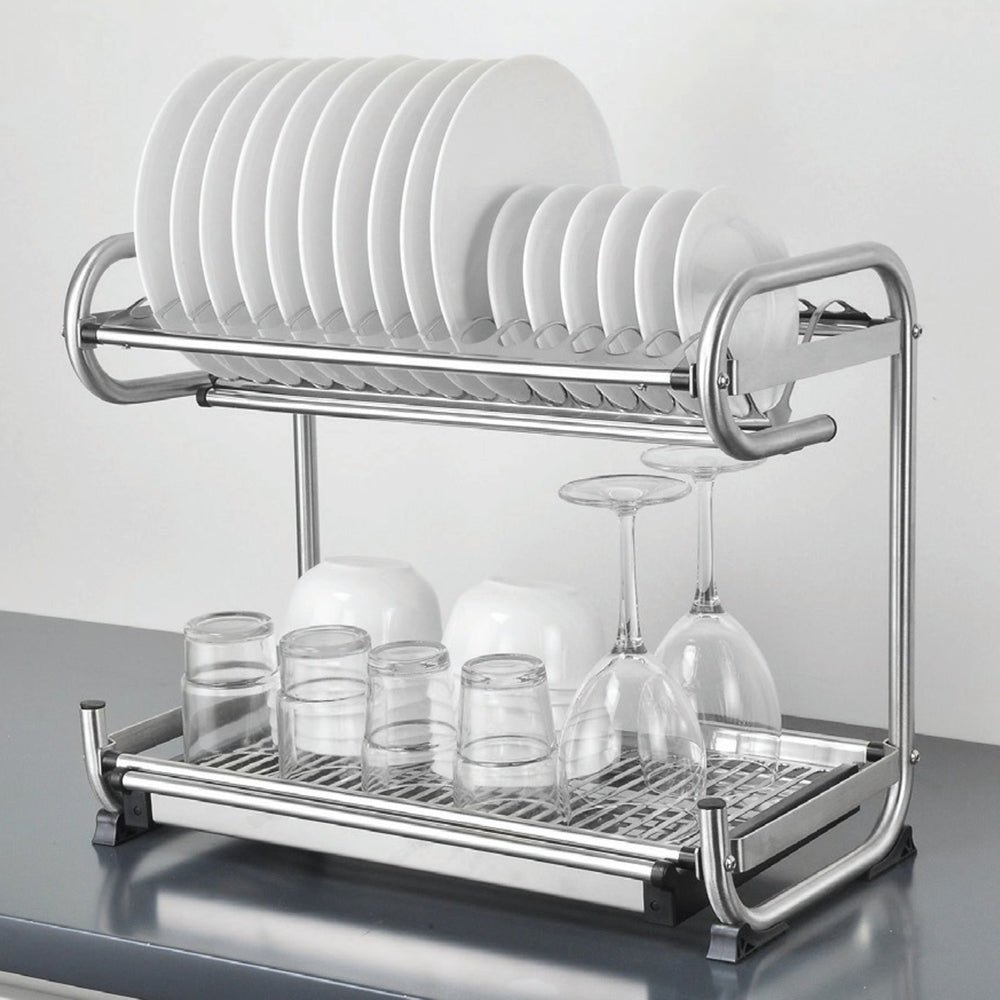 MIRAI Luxury Standalone Wall Mount Stainless Steel Dish Rack