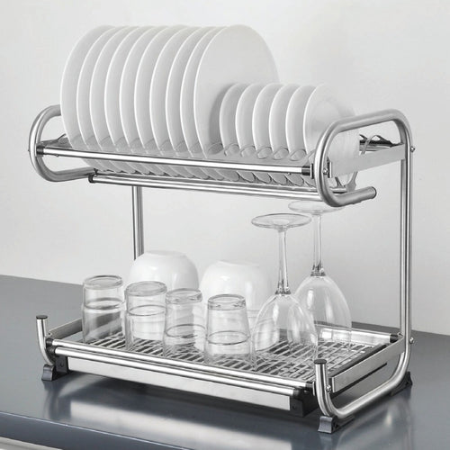 MIRAI Primary Stainless Steel Standalone Wall Mount Dish Rack