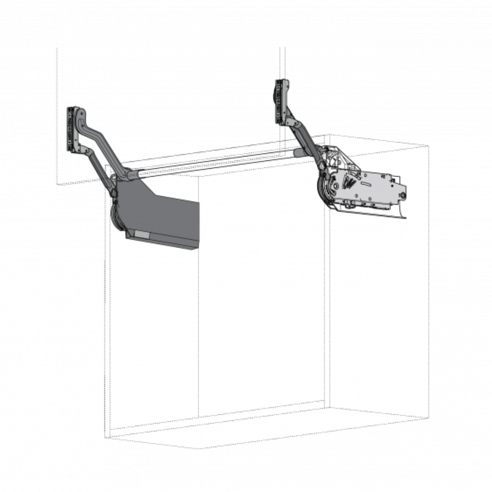 BLUM Aventos HL Mechanism With Lever Arms Blumotion (Heights 350-399 - Main Image