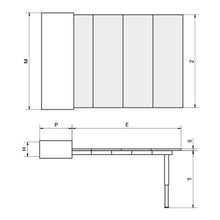 将图片加载到图库查看器，ATIM Mensola T-Able +39 Pull-Out Drawer Table With Single Telescopic Folding Leg
