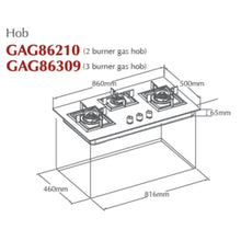Load image into Gallery viewer, FOTILE Kitchen Hob GAG86210
