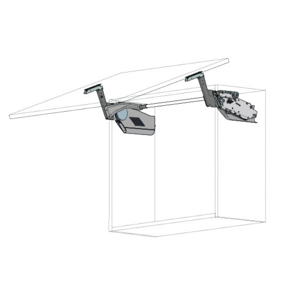 BLUM Aventos HS Mechanism With Lever Arms - Blumotion (Height 676-800mm)