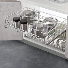 Load image into Gallery viewer, MIRAI Enhanced Multi-Function Pull Out Basket &amp; Dish Rack Set
