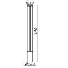 将图片加载到图库查看器，DESS Pole Light - Model: GLLD9091

