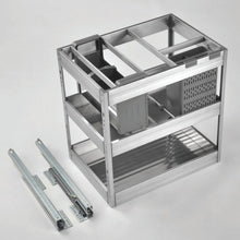 Load image into Gallery viewer, MIRAI Luxury 3 Tier Stainless Steel Multi-Function Pull Out Basket
