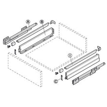 Load image into Gallery viewer, HAFELE Nova Pro Scala H90mm Rectangle Railing Drawer Set

