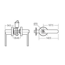 Load image into Gallery viewer, HAFELE Tubular Lever Set MTL 8202
