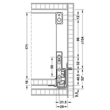 Load image into Gallery viewer, HAFELE Nova Pro Scala H90mm Rectangle Railing Drawer Set
