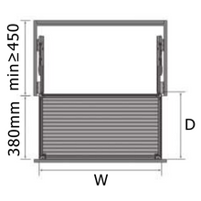将图片加载到图库查看器，MIRAI Four Side Tray Aluminium Basket With Soft Closing (Attach With Door)
