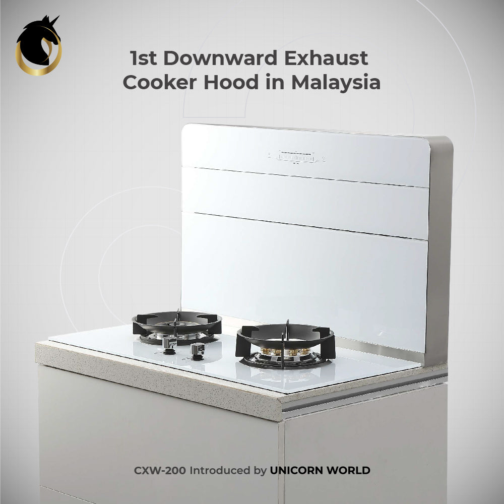 UNICORN World Auto-Flip Cover Modular Cooker Hood White