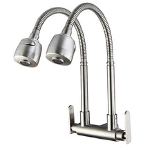 Load image into Gallery viewer, CABANA Wall Mounted Flexible Head (Double) Kitchen Tap
