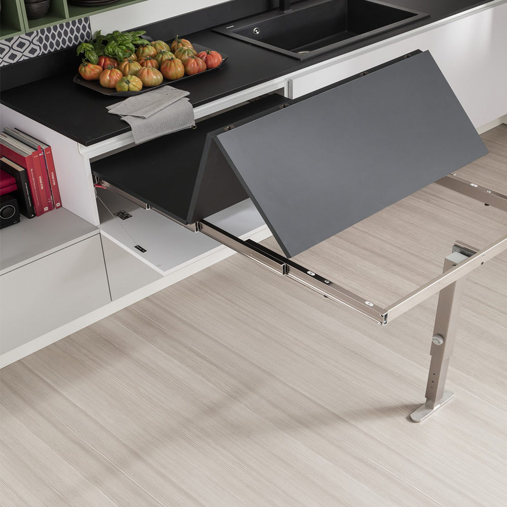 ATIM T-Able XL Pull-Out Drawer Table With Single Telescopic Folding Le ...