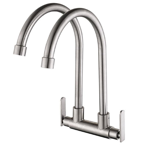CABANA Wall Mounted Kitchen Tap (Double) CB2544SS