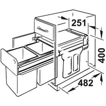 Muatkan imej ke dalam penonton Galeri, HAFELE Waste Bin Pull-Out Easy Cargo 30
