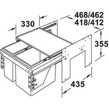 将图片加载到图库查看器，HAFELE Two And Three Compartment Waste Bin
