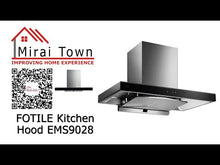 在图库查看器中加载和播放视频，FOTILE Kitchen Hood EMS9028S
