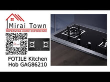 在图库查看器中加载和播放视频，FOTILE Kitchen Hob GAG86210
