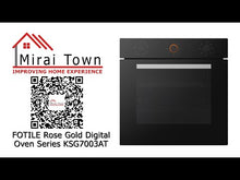 在图库查看器中加载和播放视频，FOTILE Rose Gold Digital Oven Series KSG7003AT
